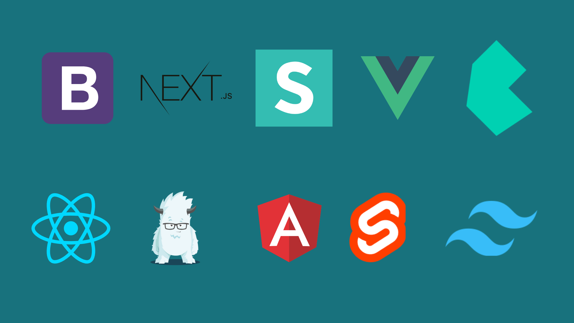 Image Of The Top 10 Front-End Web Frameworks