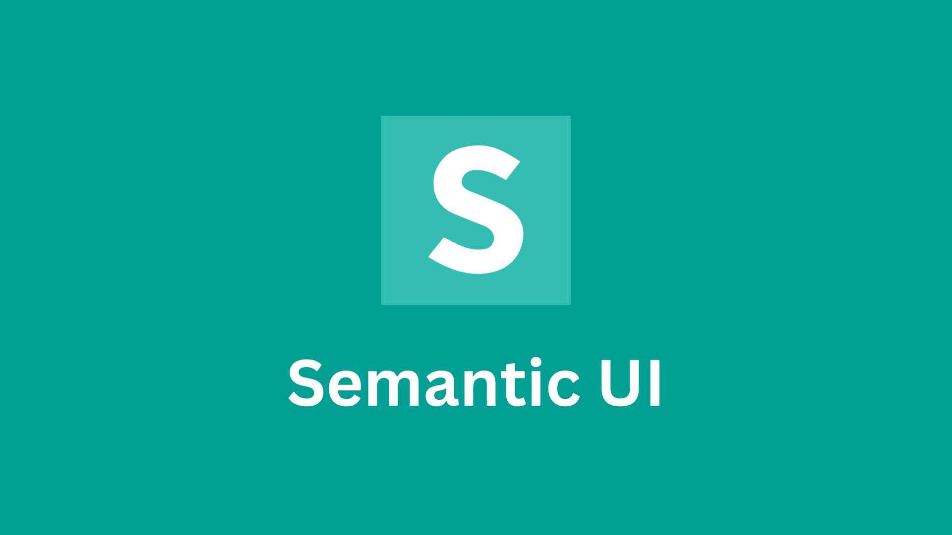 An Image Of The Semantic UI Framework